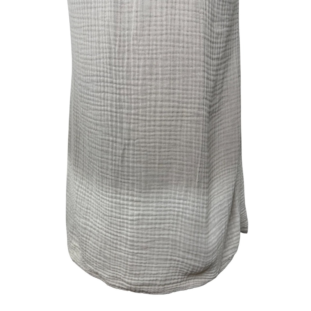 Michael Stars Cotton Gauze Smocked Mini Dress Beige‎ Lagenlook Minimalist S - Picture 8 of 14